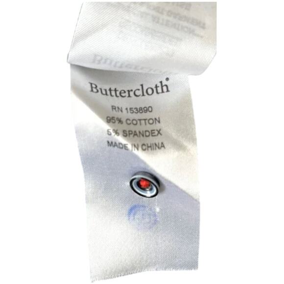 Buttercloth Long Sleeve T Shirt Mens XL Stretch Soft Pocket Navy Tee Shirt - Picture 4 of 6